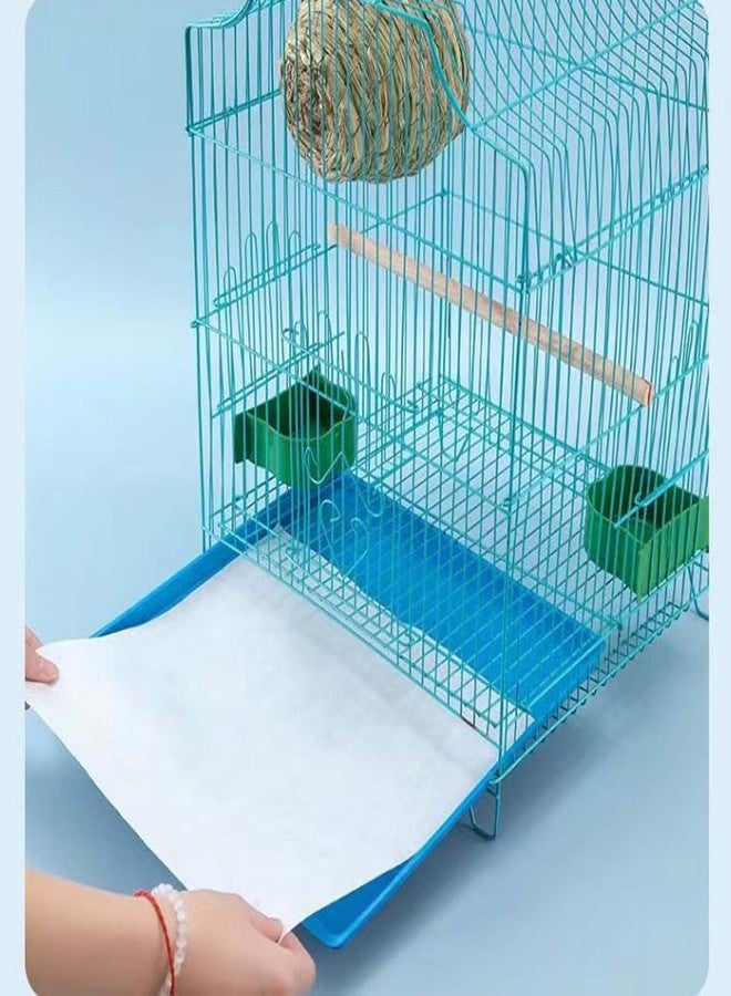 Allazone 100 Sheets Bird Cage Liner Papers, Disposable Bird Cage Paper Liners, Cuttable Pet Animal Cages Cushion, Precut Absorbent Bird Paper for Bird Parrot Small Animal, 12.2'' X 17.3'' - Image 5